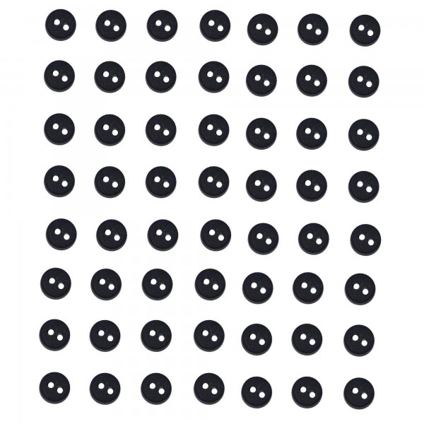 Tiny Round Black Buttons